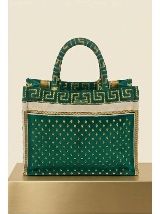 Stoff Damen Handtasche Grüne