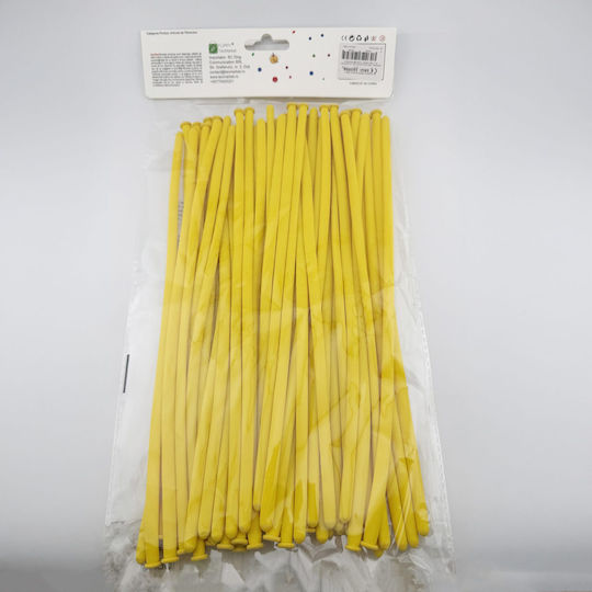 Compoziție cu 50 Baloane Galbene cu LED 30 cm