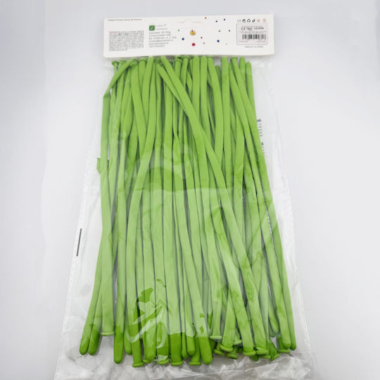 Compoziție cu 50 Baloane Flori Verzi cu LED 30 cm