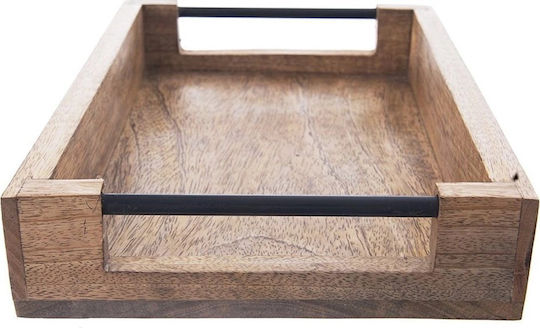 Orion Dekorative Tablett Hölzernes Rechteckig 35,5x25,5x5,5cm