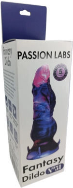 Passion Labs Dildo με Βεντούζα Μωβ