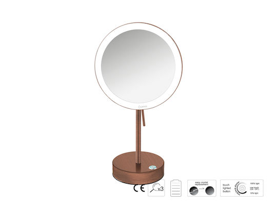 Sanco Sanco Schminkspiegel Tischgerät mit Licht 104cm Graue