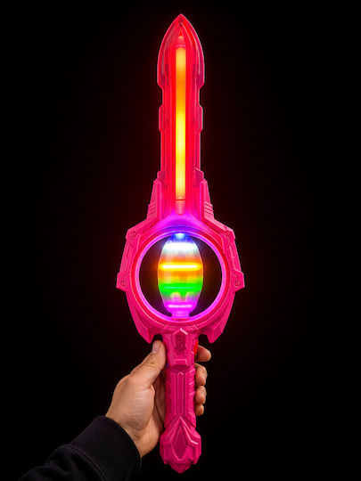 LED Sword KPOP Demon Hunters Rumi Children's Sword Pink with Light & Sound