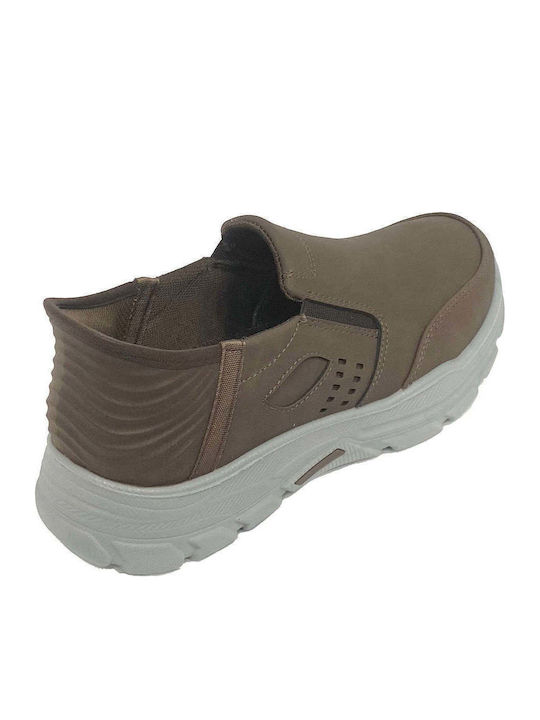 Kunstleder Herren Slip-Ons Braune