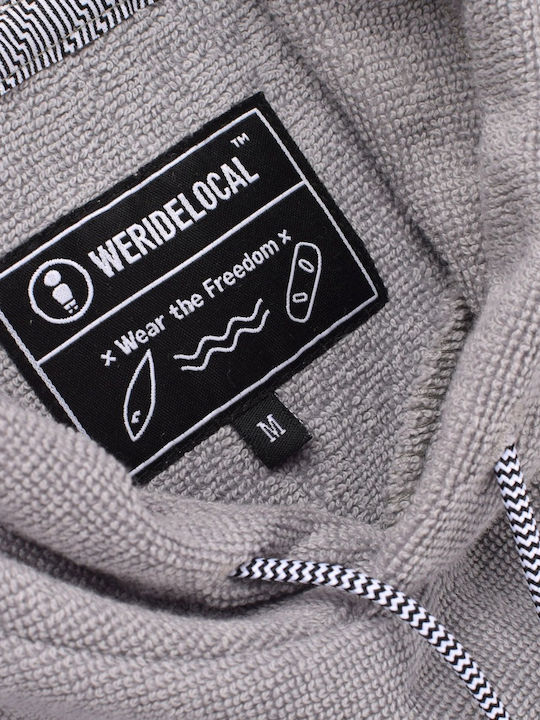 We Ride Local Beach Poncho Gray