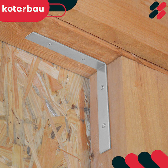 Kotarbau Σύνδεσμος για Πέργκολα Γαλβανιζέ 15x15cm 12τμχ
