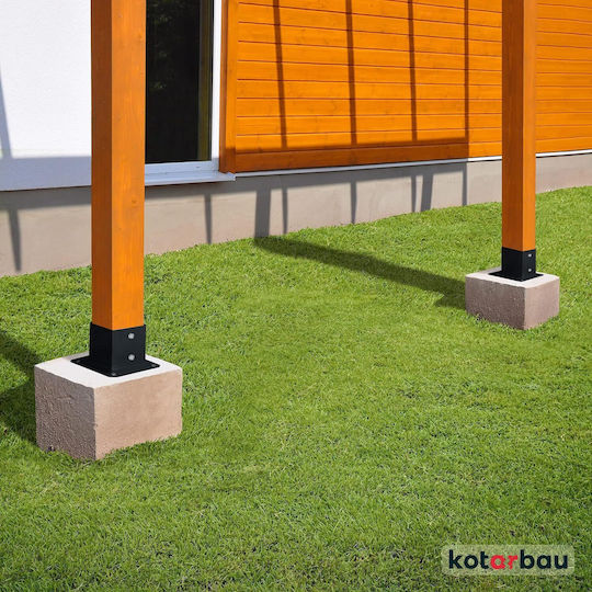 Kotarbau Βάση για Πέργκολα από Ατσάλι 8x8cm 2τμχ