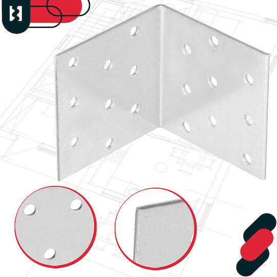 Kotarbau Σύνδεσμος για Πέργκολα από Ατσάλι 6x6cm 12τμχ