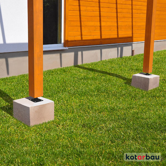 Kotarbau Base for Pergola Made of Steel 24x8cm 2 Pieces
