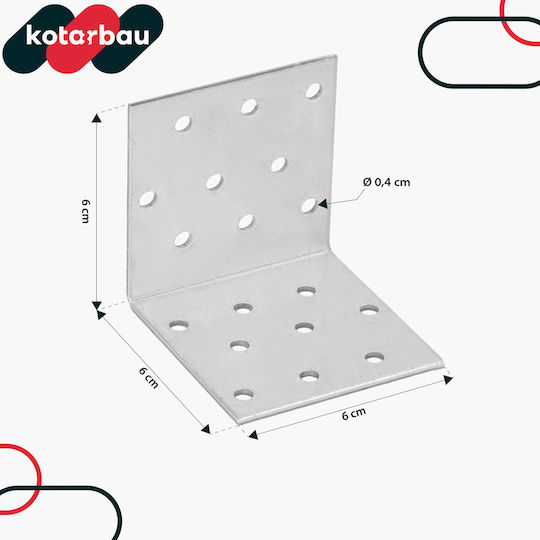 Kotarbau Connector for Pergola Made of Steel 6x6cm