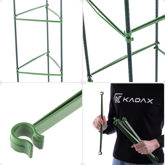 Kadax Pole Connectors 11 Mm Green 10 Pcs