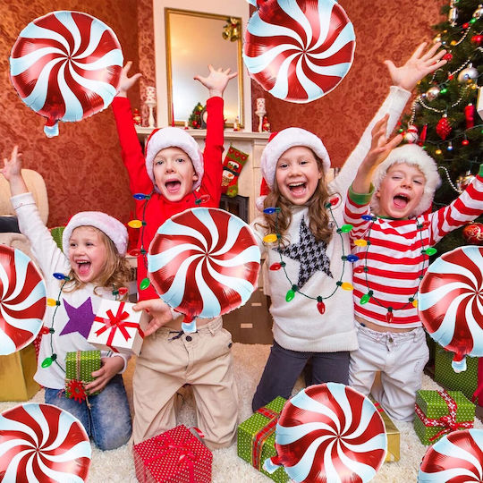 Alista Home Rundes Weihnachts-Folienballon Jumbo Rote 53cm