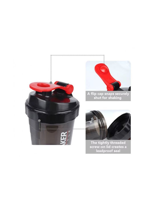 Protein Shaker 500ml Plastic Green