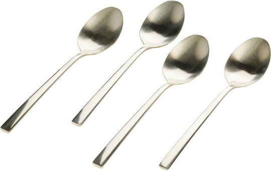 Excellent Houseware Set Linguri Cafea Ceai Inox Maro 15cm 4 Bucăți
