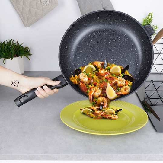 Orion Grande Aluminum Pan with Stone Interior Coating 32cm