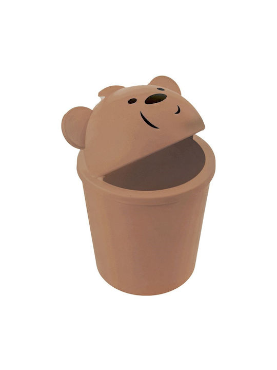 Orion Coș de Gunoi Plastic pentru Dulap Maro 1.5lt