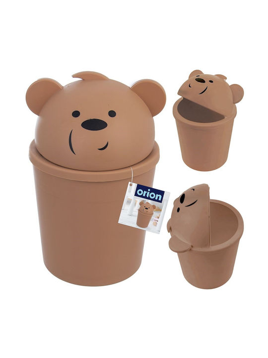Orion Coș de Gunoi Plastic pentru Dulap Maro 1.5lt