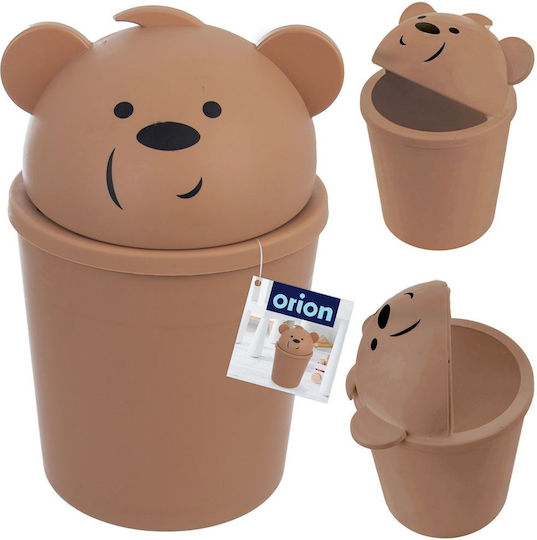 Orion Kunststoff Mülleimer Braun 1,5 l
