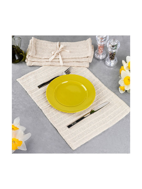Home&Styling Collection Beige Placemats 45x30cm 4 Pieces