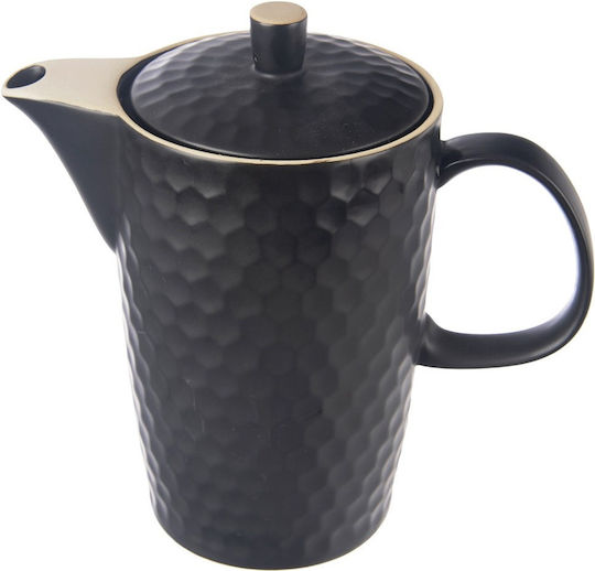 Orion Чайник Керамичен Черен 1300ml