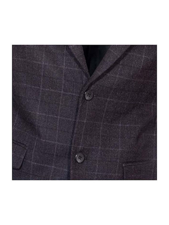 Men's Winter Suit Jacket Regular Fit Anthracite