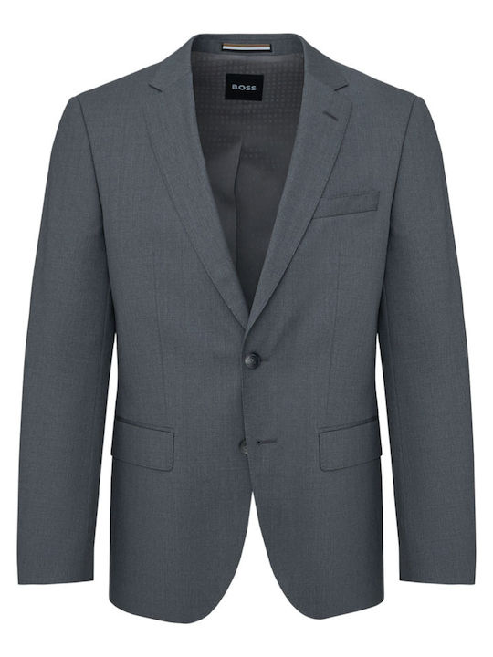 Men's Winter Suit Jacket Slim Fit Grey
