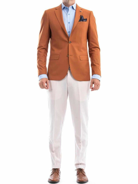 Men's Suit Jacket Slim Fit Tan