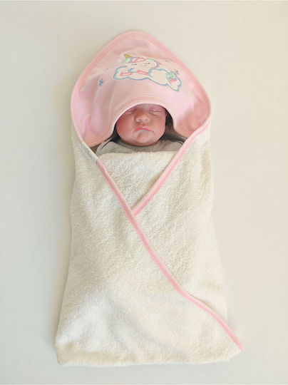 SteweHome Baby Hooded Towel Unicorn 100x100cm