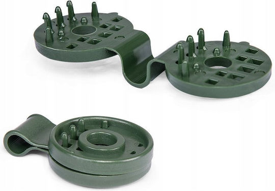 Bradas Garden Fencing Supplies from Plastic 10 Pieces Green
