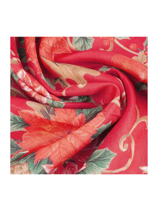 Excellent Houseware Weihnachtliches Tischtuch Rotes 180x130cm