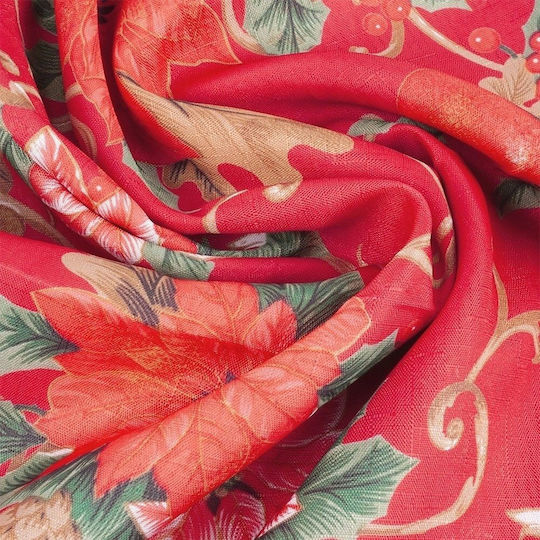 Excellent Houseware Weihnachtliches Tischtuch Rotes 180x130cm