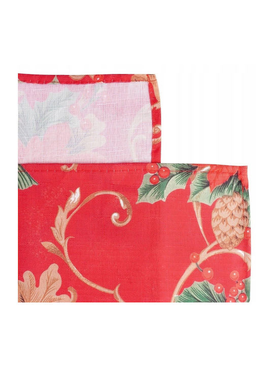 Excellent Houseware Weihnachtliches Tischtuch Rotes 180x130cm