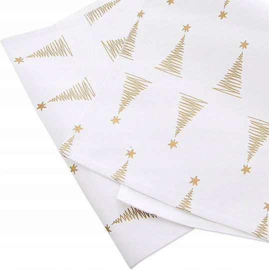 Orion Christmas Tablecloth Fabric Runner Trees 130x32cm