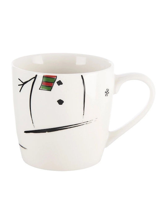 Orion Set Christmas Porcelain Cups Snowmen 530ml 2 Pieces