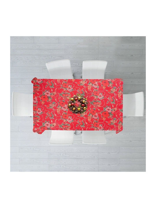 Excellent Houseware Weihnachtliches Tischtuch Rotes 180x130cm