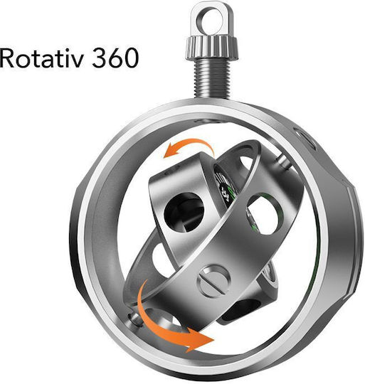 Alista Home Fidget Spinner Schlüsselanhänger Metall Silber