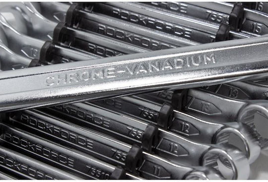 Set Open-end Ring Wrenches 6-32 Mm Cr-v 25 Pcs