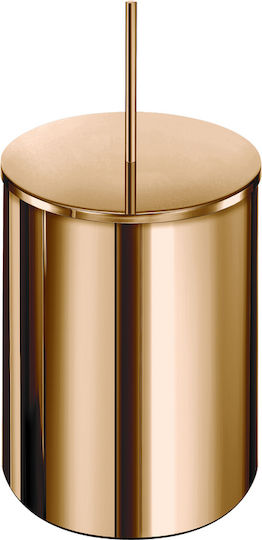 Sanco 90606-M102 Metallic Bathroom Bin 5lt Beige