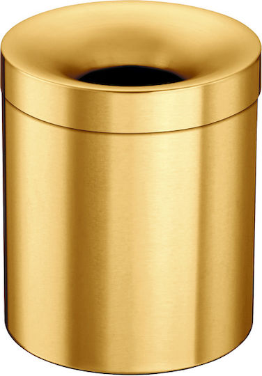 Sanco 90650-M102 Metallic Bathroom Bin 5lt Beige