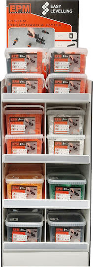 Clips+Keile Fliesenabstandhalter System Einfaches Nivelliergerät für Fliesen 150 Stück 1mm E-315-8801