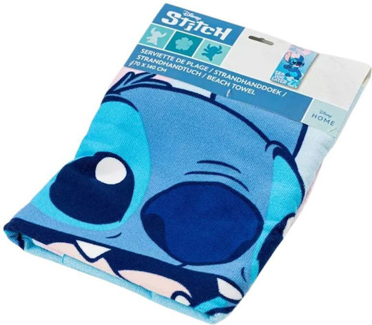 Stitch Kinder-Strandtuch Blau 70x140cm Schnell Trocknend