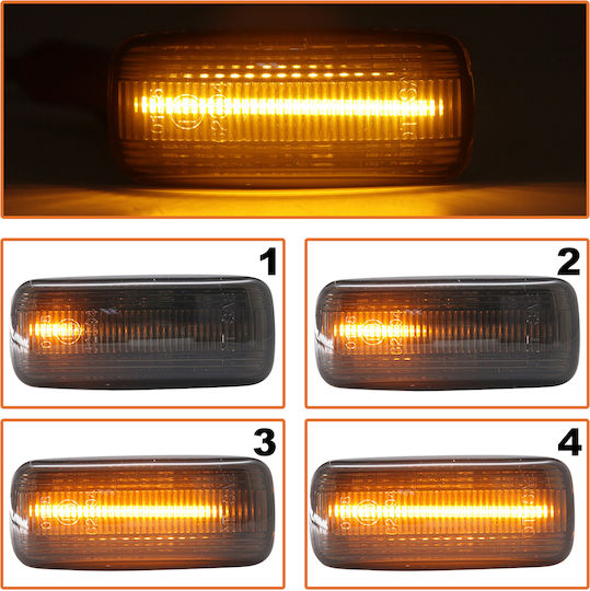 Audi A8 D2 94-02 LED Seitenblinker Rauchend Dynamisch 2 Stück Set