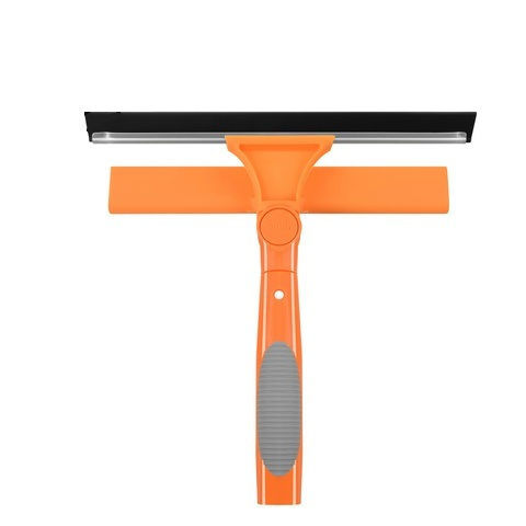 Aparat De Curățat Geamuri Telescopic 3 În 1 Zola 1.8 M Racletă 180° 3 Lavete Microfibră 25 Cm Portocaliu
