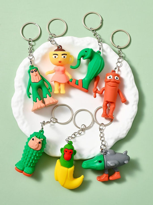 Silicone Keychain Flippy Brainrot Burbaloni Luliloli Figurine 3.5 Cm Orange Silicone Keychain Flippy Brainrot Burbaloni Luliloli Figurine 3.5 Cm Orange