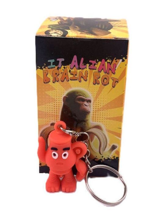 Silicone Keychain Flippy Brainrot Teapot Figurine Sahur 4 Cm Red