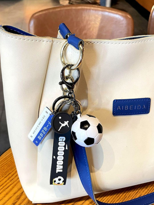 Breloc Flippy Model Minge De Fotbal Mesaj Următoarea Oprire Stadion De Fotbal Cupa Mondială Accesoriu Chei Rucsac Material Acrilic 50 G Albastru Negru