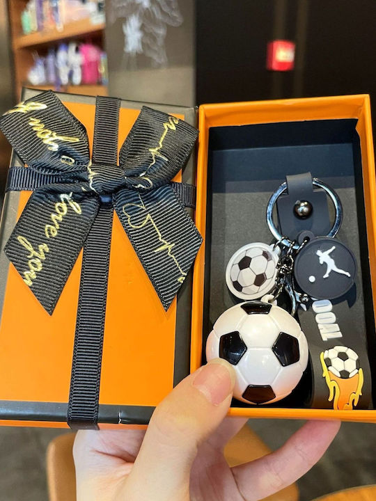 Keychain Flippy Soccer Ball Model Ball Pendant World Cup Accessory Keys Backpack Gift Box Acrylic Material 50 G White Black