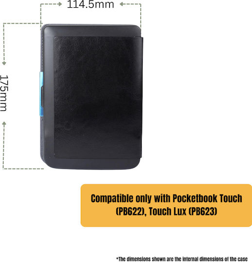 Pocketbook Flip Cover Roz (Pocketbook Touch)