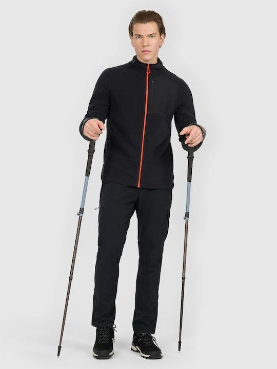 Ανδρική Ζακέτα Fleece Μαύρη