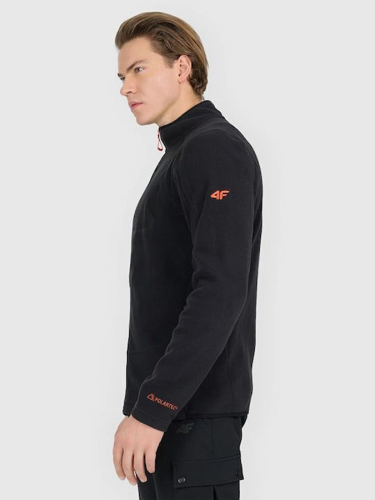 Ανδρική Ζακέτα Fleece Μαύρη